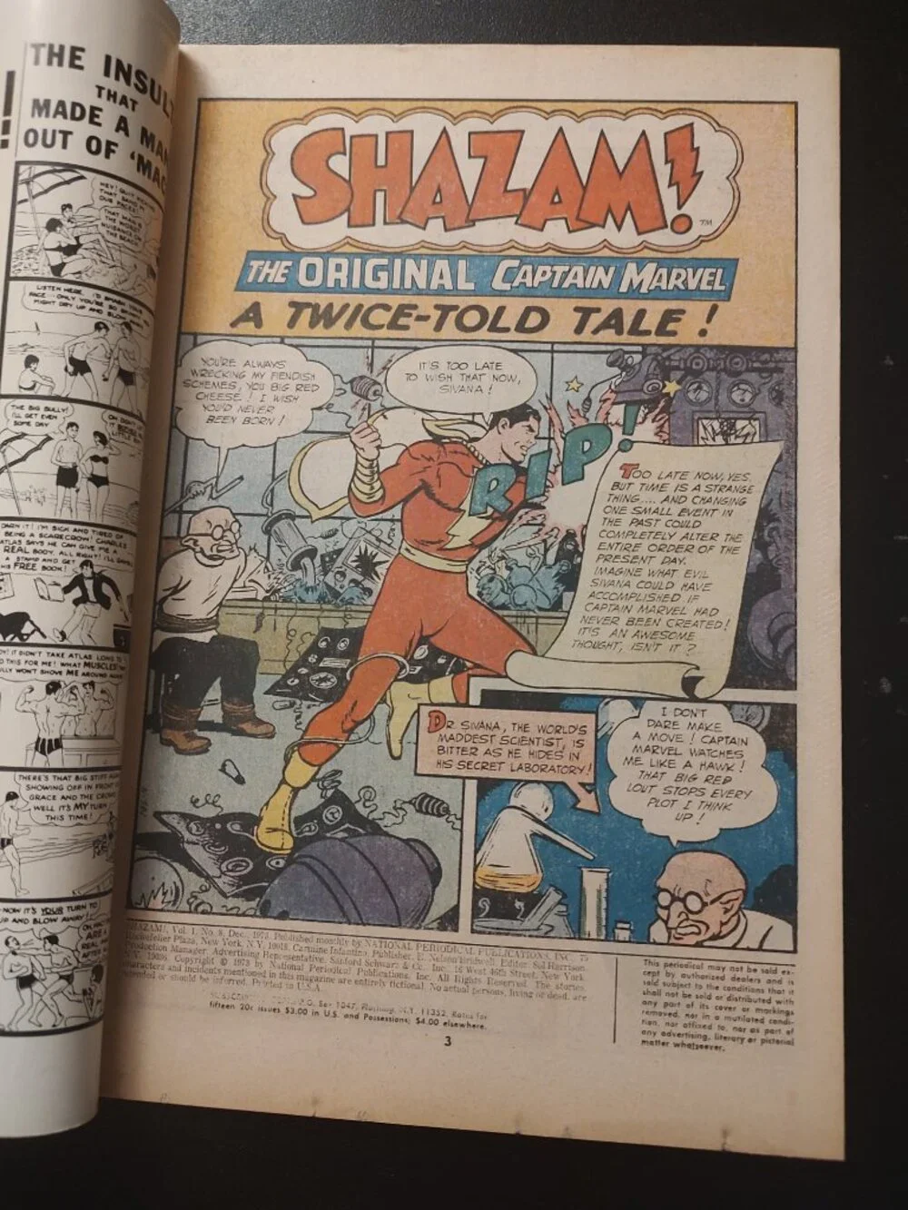 SHAZAM # 8 100 PAGE GIANT REPRINTS BLACK ADAM & MARY MARVEL 1ST APPEARANCE